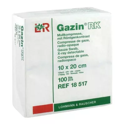 GAZIN Gaze komp. 10x20 cm usteril 12x RK, 100 stk