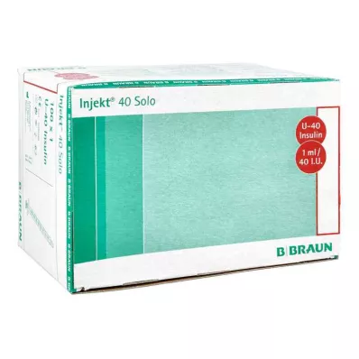 INJEKT Solo Insulinspr.1 ml U40, 100X1 ml INJEKT Solo Insulinspr.1 ml U40, 100X1 ml