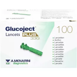 GLUCOJECT Lancetter PLUS 33 G, 100 stk