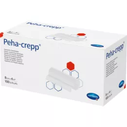 PEHA CREPP Fikseringsbandage 8 cmx4 m komp.verp., 100 stk