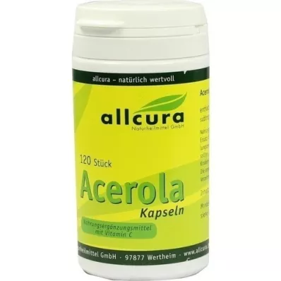 ACEROLA KAPSELN naturligt C-vitamin, 120 stk