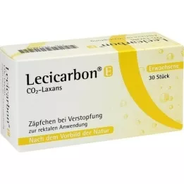LECICARBON E CO2 Laxans suppositorier til voksne, 30 stk