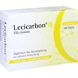 LECICARBON E CO2 Laxans suppositorier til voksne, 100 stk