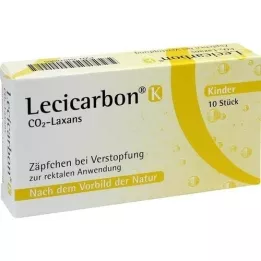 LECICARBON K CO2 Laxans suppositorier til børn, 10 stk