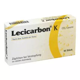 LECICARBON K CO2 Laxans suppositorier til børn, 10 stk