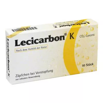 LECICARBON K CO2 Laxans suppositorier til børn, 10 stk