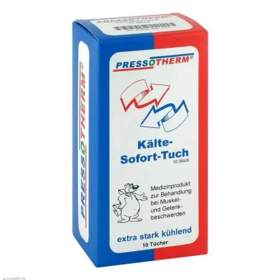 PRESSOTHERM Øjeblikkelig kold aftørring, 10 stk PRESSOTHERM Øjeblikkelig kold aftørring, 10 stk
