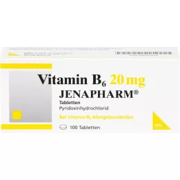 VITAMIN B6 20 mg Jenapharm Tabletter, 100 stk