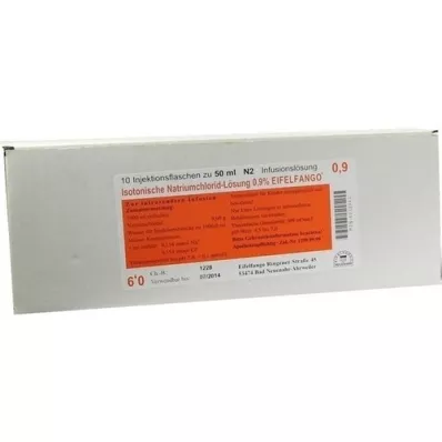 ISOTONISCHE NaCl-opløsning 0,9% Eifelfango, 10X50 ml