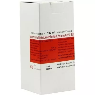 ISOTONISCHE NaCl-opløsning 0,9% Eifelfango, 100 ml