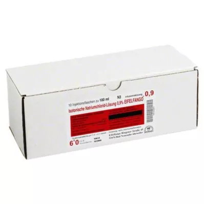 ISOTONISCHE NaCl-opløsning 0,9% Eifelfango, 10X100 ml