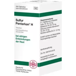 SULFUR PENTARKAN H-tabletter, 200 stk