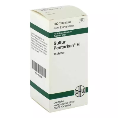SULFUR PENTARKAN H-tabletter, 200 stk SULFUR PENTARKAN H-tabletter, 200 stk