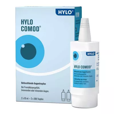 HYLO COMOD Øjendråber, 2X10 ml