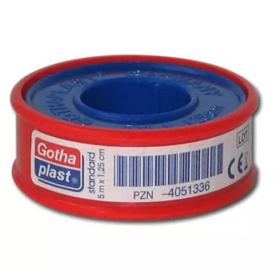 GOTHAPLAST Hæfteklammeholder 1,25 cmx5 m, 1 stk GOTHAPLAST Hæfteklammeholder 1,25 cmx5 m, 1 stk