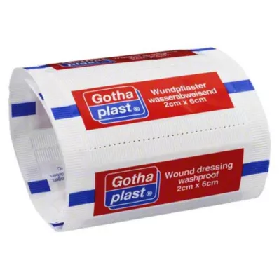 GOTHAPLAST Sårplaster vandtæt 2x6 cm, 1 stk
