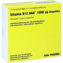 VITAMIN B12 AAA 1000 μg ampuller, 10X1 ml