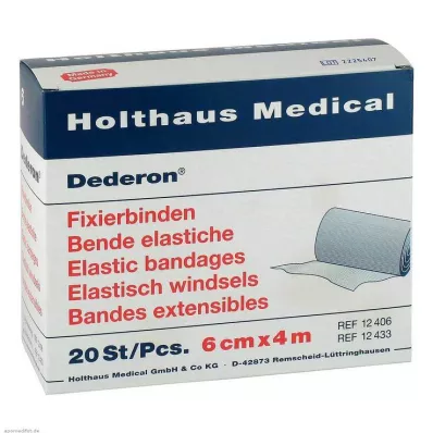 DEDERON Fikseringsbandager 6 cmx4 m, 20 stk