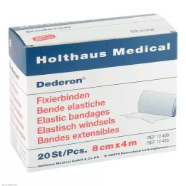 DEDERON Fikseringsbandager 8 cmx4 m, 20 stk