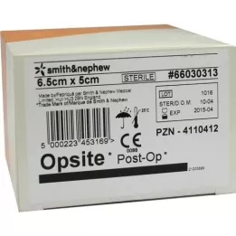 OPSITE Indlæg-OP 5x6,5 cm bandage, 6X5 stk
