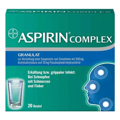 ASPIRIN COMPLEX Btl.w.Gran.z.Herst.e.Susp.z.Einn., 20 stk