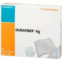 DURAFIBER Ag 10x10 cm bandage, 10 stk