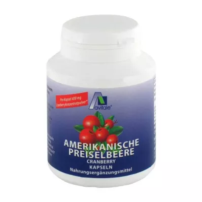 PREISELBEERE Amerikanske 400 mg kapsler, 100 stk