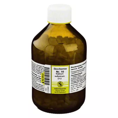 BIOCHEMIE 10 Natrium sulfuricum D 12 tabletter, 1000 stk