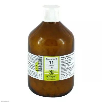 BIOCHEMIE 11 Silicea D 12 tabletter, 1000 kapsler