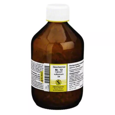 BIOCHEMIE 12 Calcium sulphuricum D 6 tabletter, 1000 kapsler