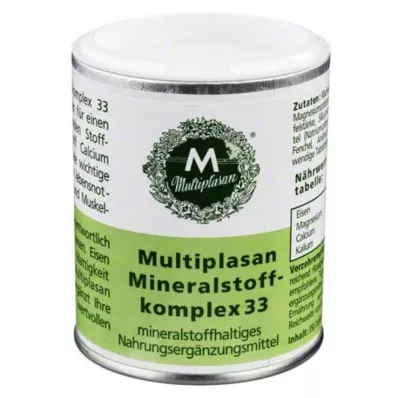 MULTIPLASAN Mineral Complex 33 tabletter, 350 kapsler