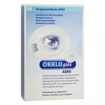 OKKLUGLAS Aero urglasbandage, 20 stk