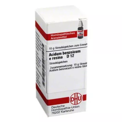 ACIDUM BENZOICUM E Resina D 12 kugler, 10 g