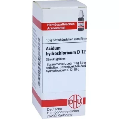 ACIDUM HYDROCHLORICUM D 12 kugler, 10 g