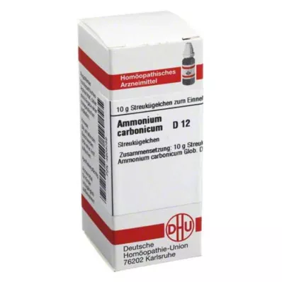 AMMONIUM CARBONICUM D 12 kugler, 10 g