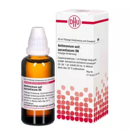 ANTIMONIUM SULFURATUM aurantiacum D 6 fortynding, 50 ml