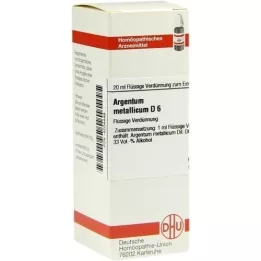 ARGENTUM METALLICUM D 6 fortynding, 20 ml