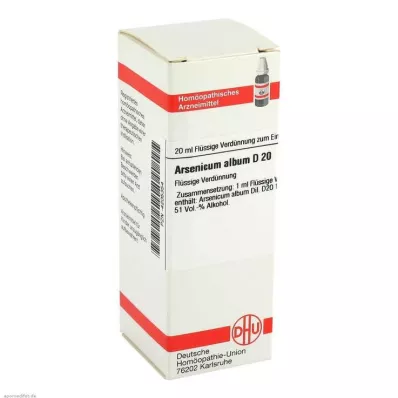 ARSENICUM ALBUM D 20 fortynding, 20 ml