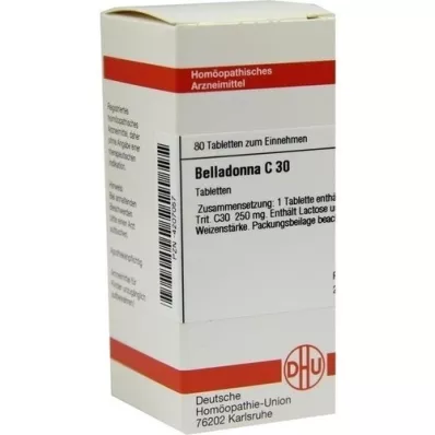 BELLADONNA C 30-tabletter, 80 stk