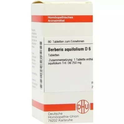 BERBERIS AQUIFOLIUM D 6 tabletter, 80 kapsler