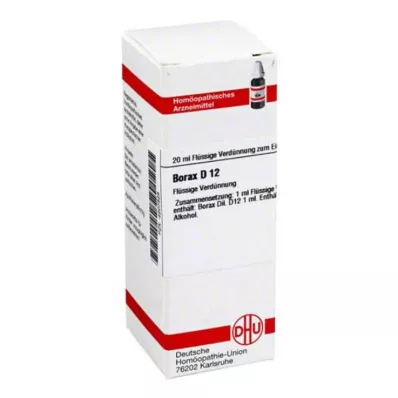BORAX D 12 fortynding, 20 ml