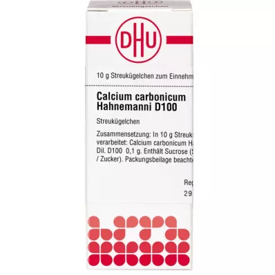 CALCIUM CARBONICUM Hahnemanni D 100 kugler, 10 g