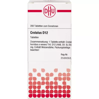 CROTALUS D 12 tabletter, 200 kapsler