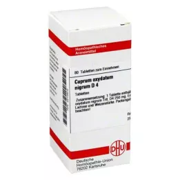 CUPRUM OXYDATUM nigrum D 4 tabletter, 80 stk