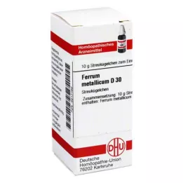 FERRUM METALLICUM D 30 kugler, 10 g