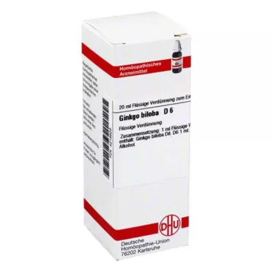 GINKGO BILOBA D 6 fortynding, 20 ml GINKGO BILOBA D 6 fortynding, 20 ml