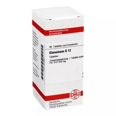 DHU Glonoinum D 12 tabletter, 80 stk