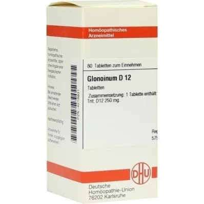 GLONOINUM D 12 tabletter, 80 kapsler