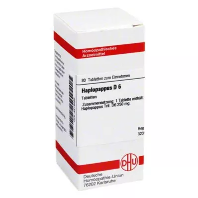 HAPLOPAPPUS D 6 tabletter, 80 kapsler