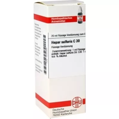 HEPAR SULFURIS C 30 fortynding, 20 ml